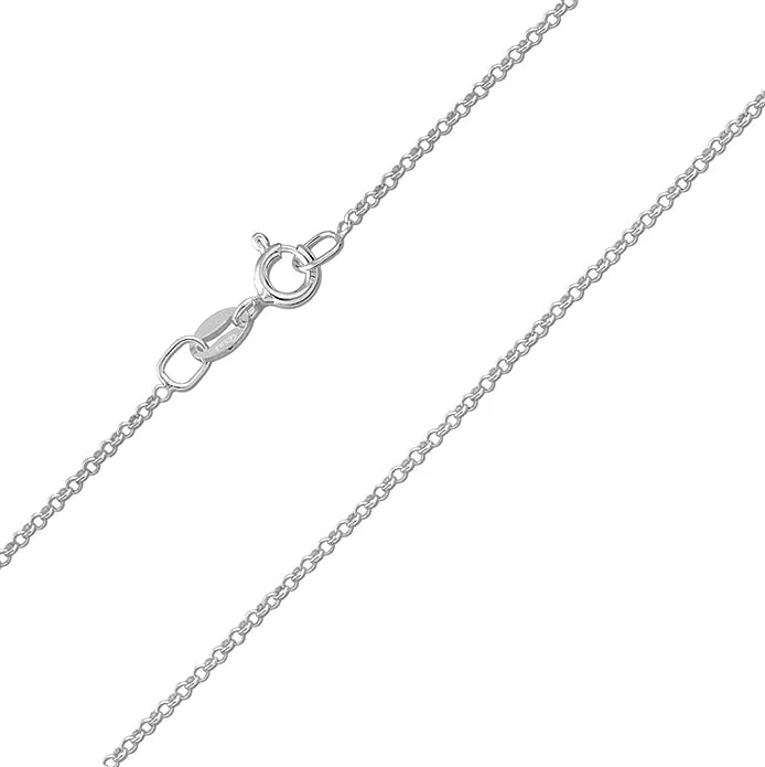 Sterling Silver 1.5mm Round Belcher Necklace - Image 3